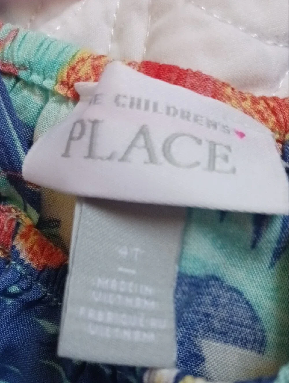 The Children's Place Tropical Floral Sundress - Blue & Orange